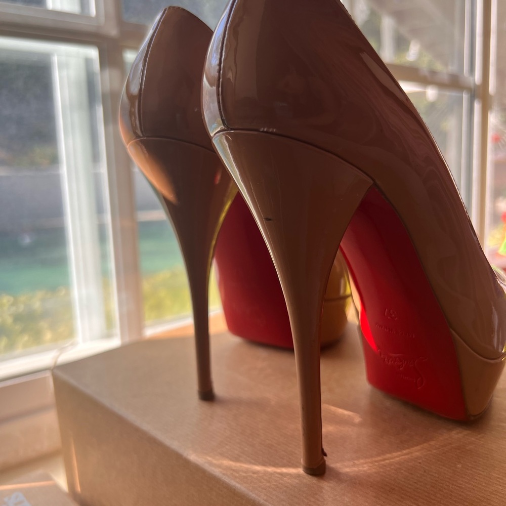 Christian Louboutin Nude Very Prive 120mm Platforms